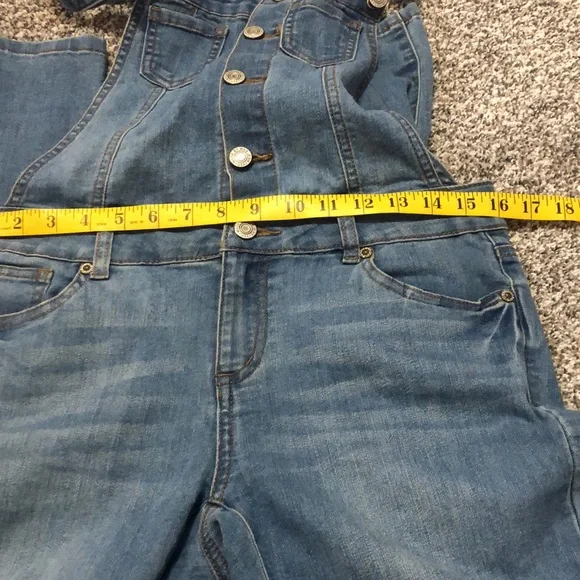 Wax Jeans bib overalls size med - Picture 11 of 12